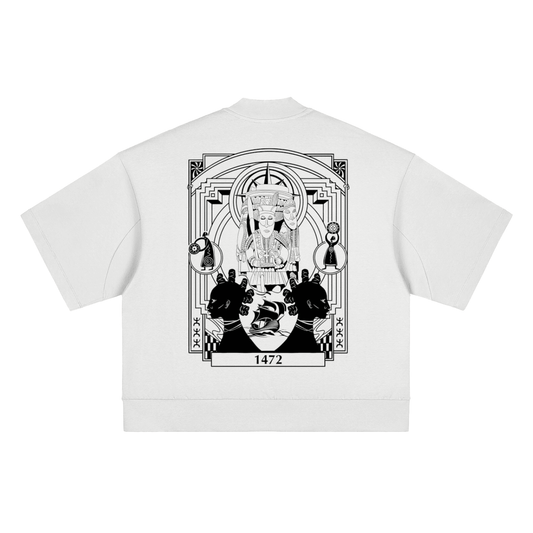 1472 Heavyweight Oversized Mock Neck T-shirt - | 234 Collectives