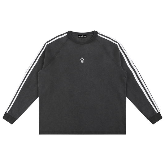 Traveller's Club Snow Washed Contrast Tape Sweatshirt - | 234 Collectives