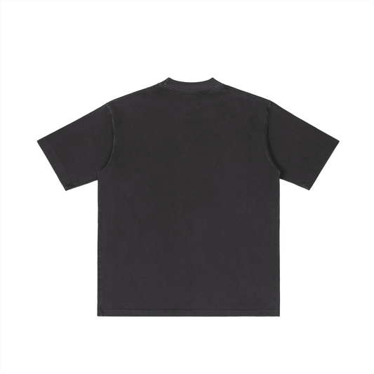 Vintage Wash Drop Shoulder T-shirt Black - | 234 Collectives
