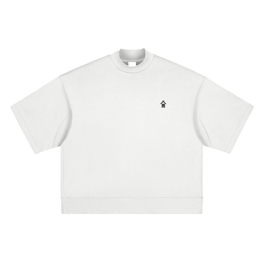 1472 Heavyweight Oversized Mock Neck T-shirt - | 234 Collectives