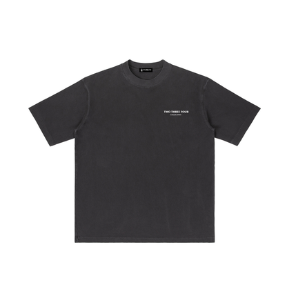 Vintage Wash Drop Shoulder T-shirt Black