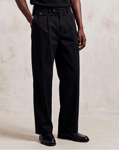 Adjustable Waist Straight - Leg Pants - | 234 Collectives