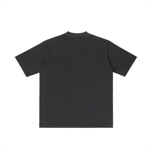 Vintage Wash Drop Shoulder T-shirt Black
