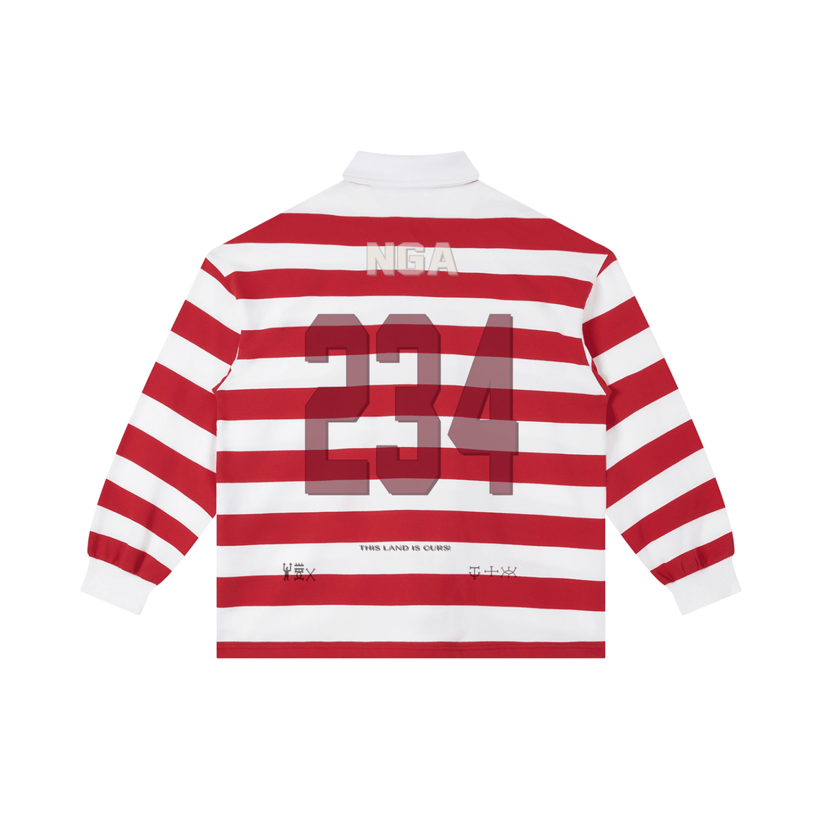 Coat of Arms Stripe Polo Shirt - | 234 Collectives