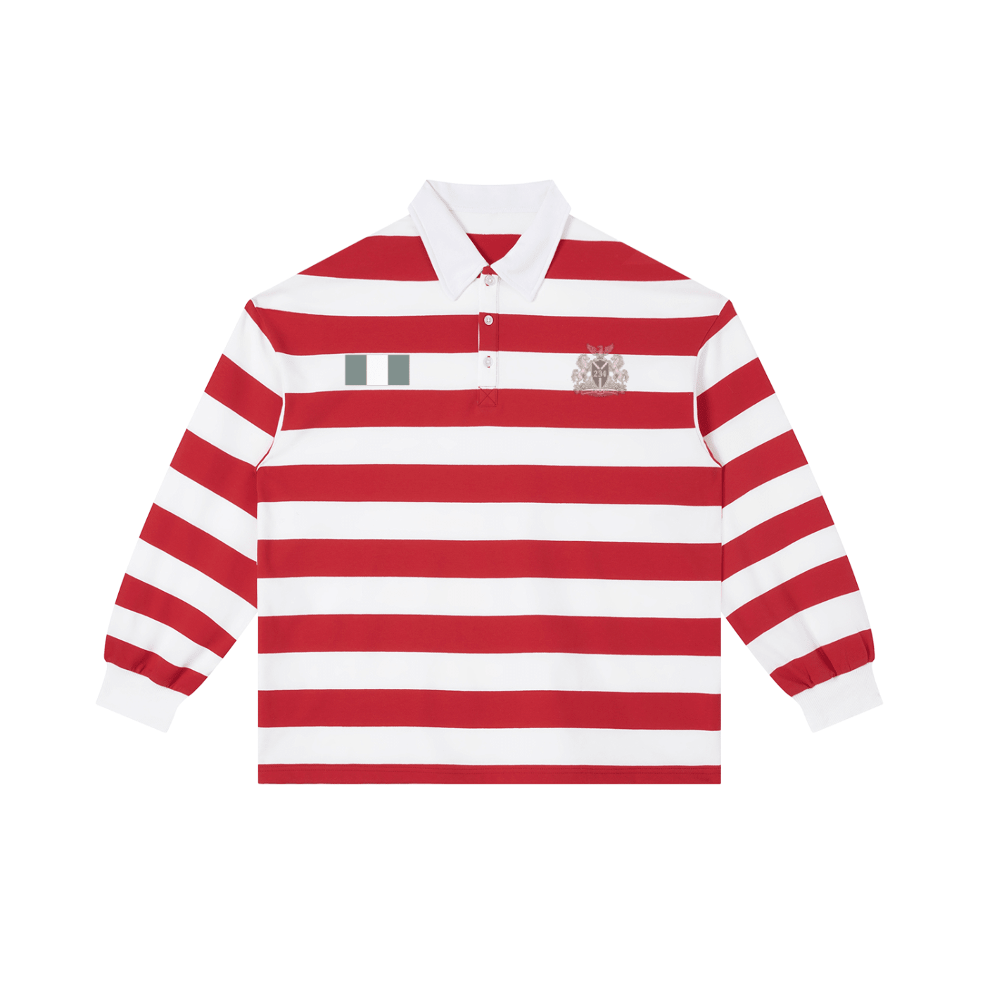 Coat of Arms Stripe Polo Shirt - | 234 Collectives