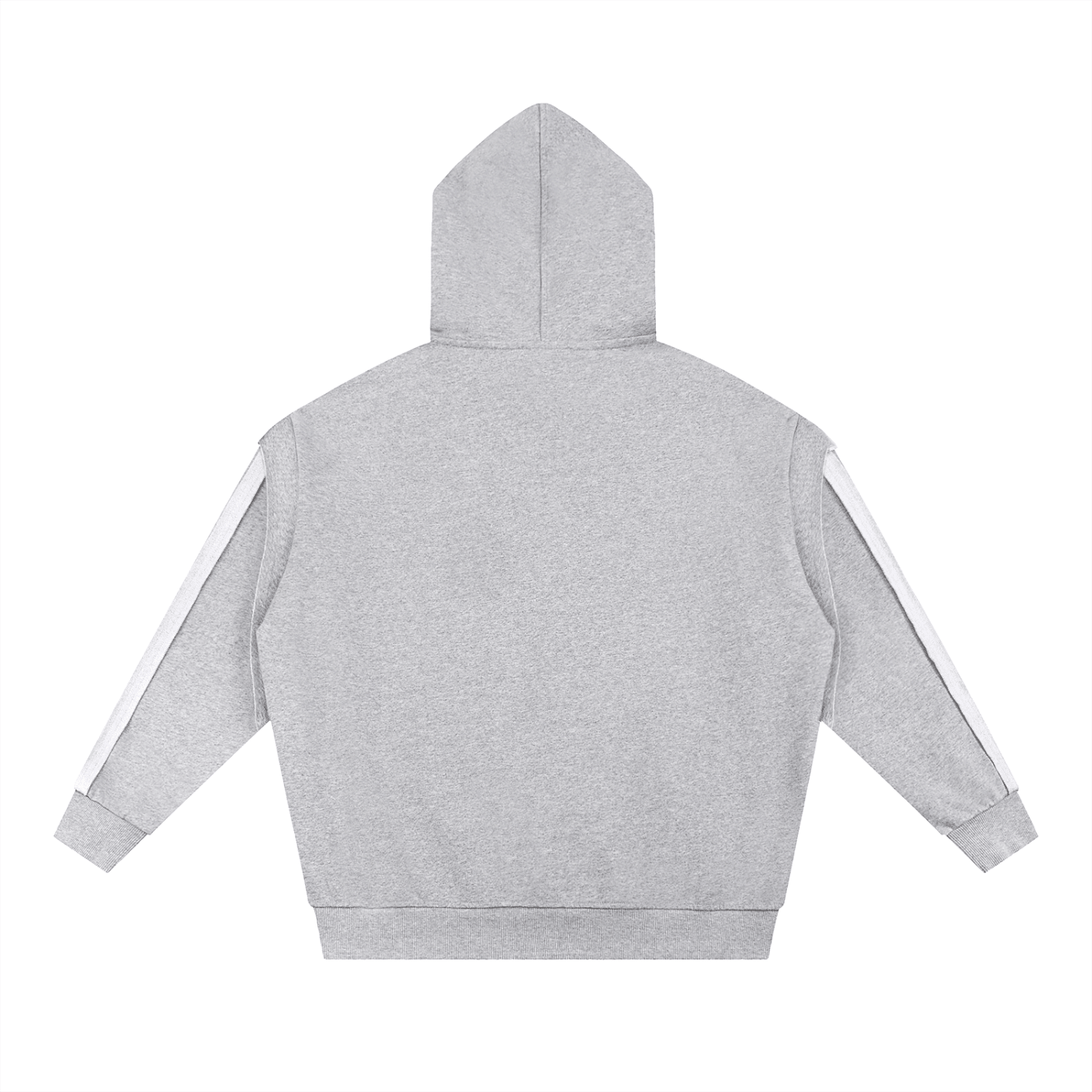 Contrast Tape Raw Edge Double Layered Hoodie - | 234 Collectives