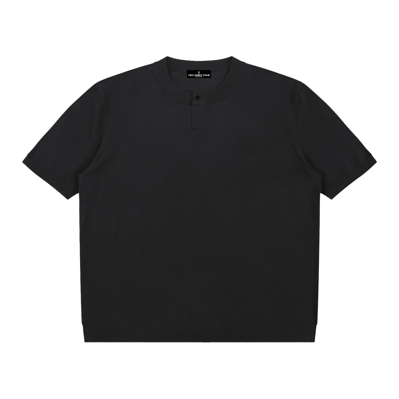 Cotton Knit Short Sleeve Henley T-Shirt – TWO THREE FOUR COLLECTIVES