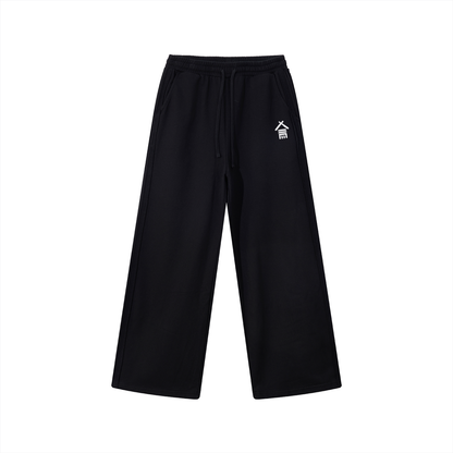 Contrast Tape Wide-Leg Sweatpants