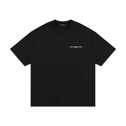 Essential Heavyweight Cotton T-Shirt Black - | 234 Collectives