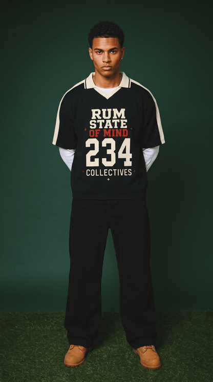 Rum State of Mind Unisex Color Block Polo Shirt - | 234 Collectives