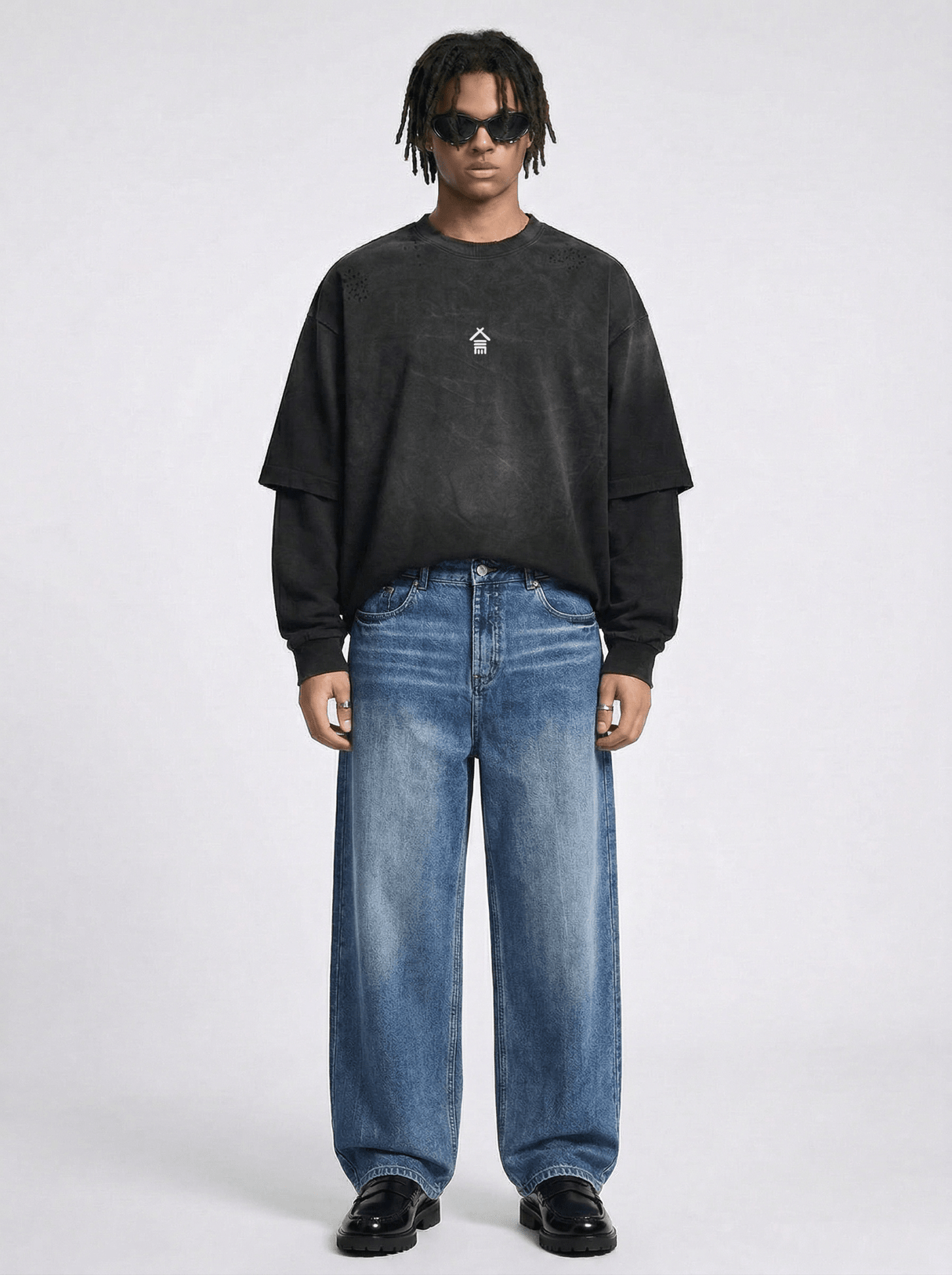 Sun Fade Heavyweight Denim Jeans - | 234 Collectives