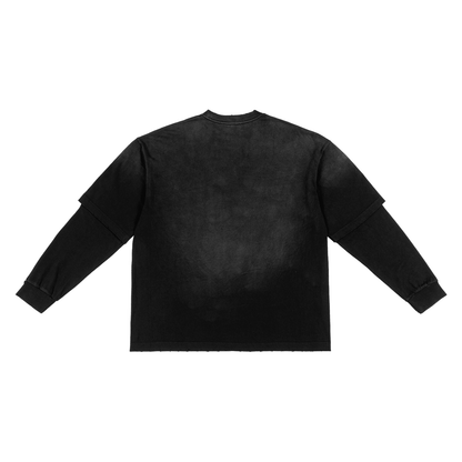 Sunfade Hand - Frayed Faux Two - Piece T-Shirt - | 234 Collectives