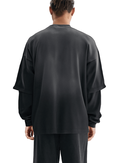 Sunfade Hand - Frayed Faux Two - Piece T-Shirt - | 234 Collectives