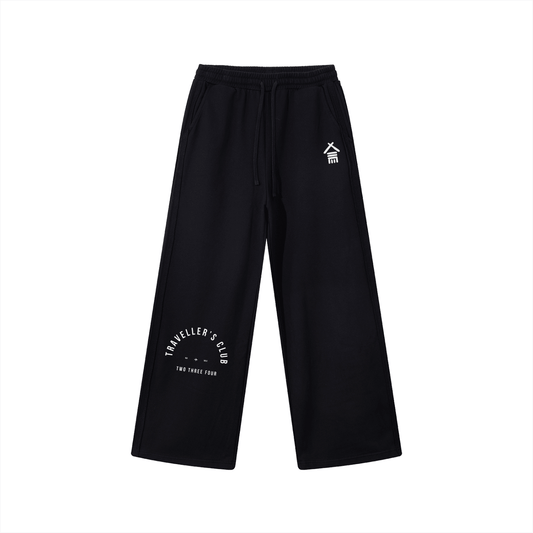 Travellers Club Contrast Tape Straight - Leg Sweatpants - | 234 Collectives