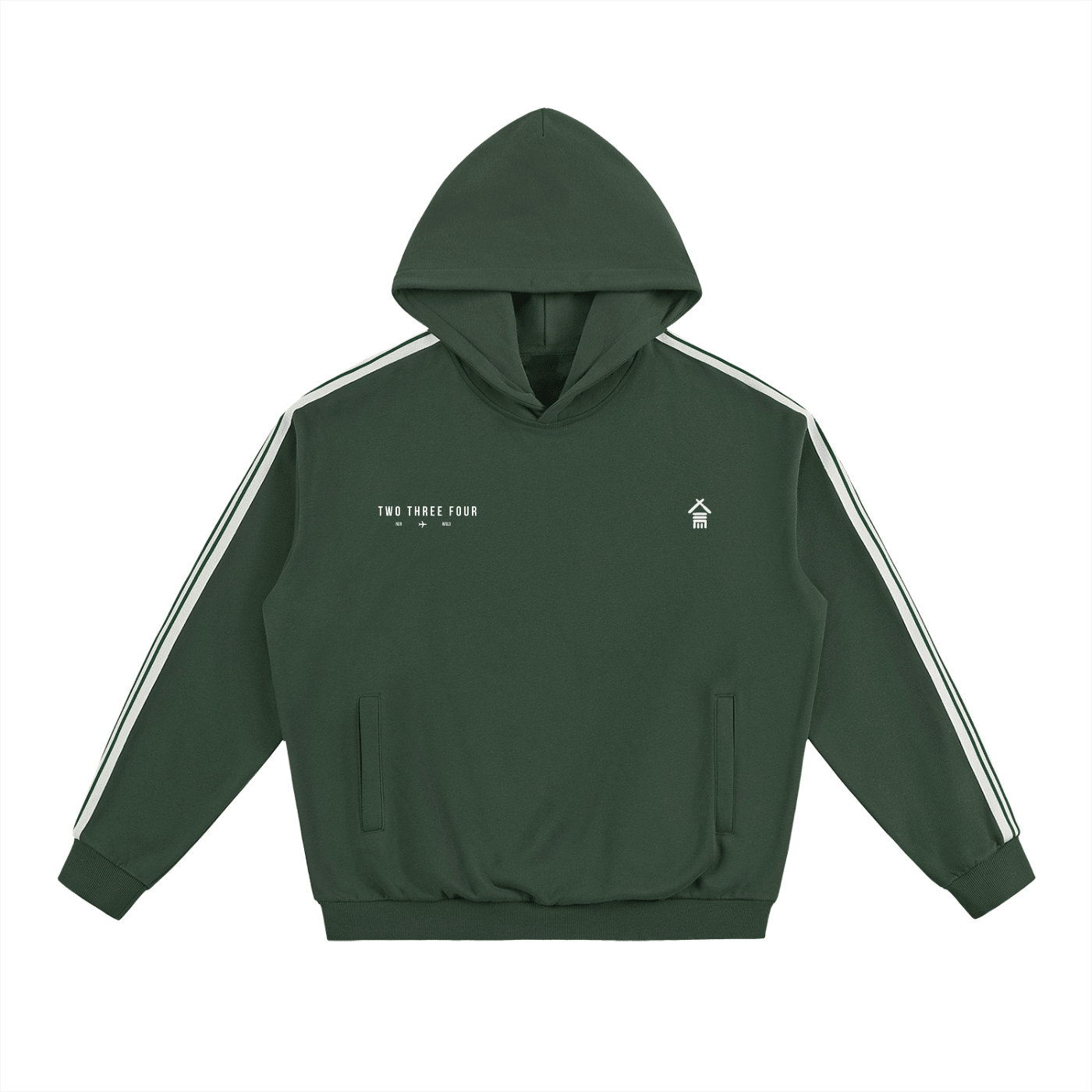 Travellers Club Side Stripe Drop - Shoulder Hoodie - | 234 Collectives