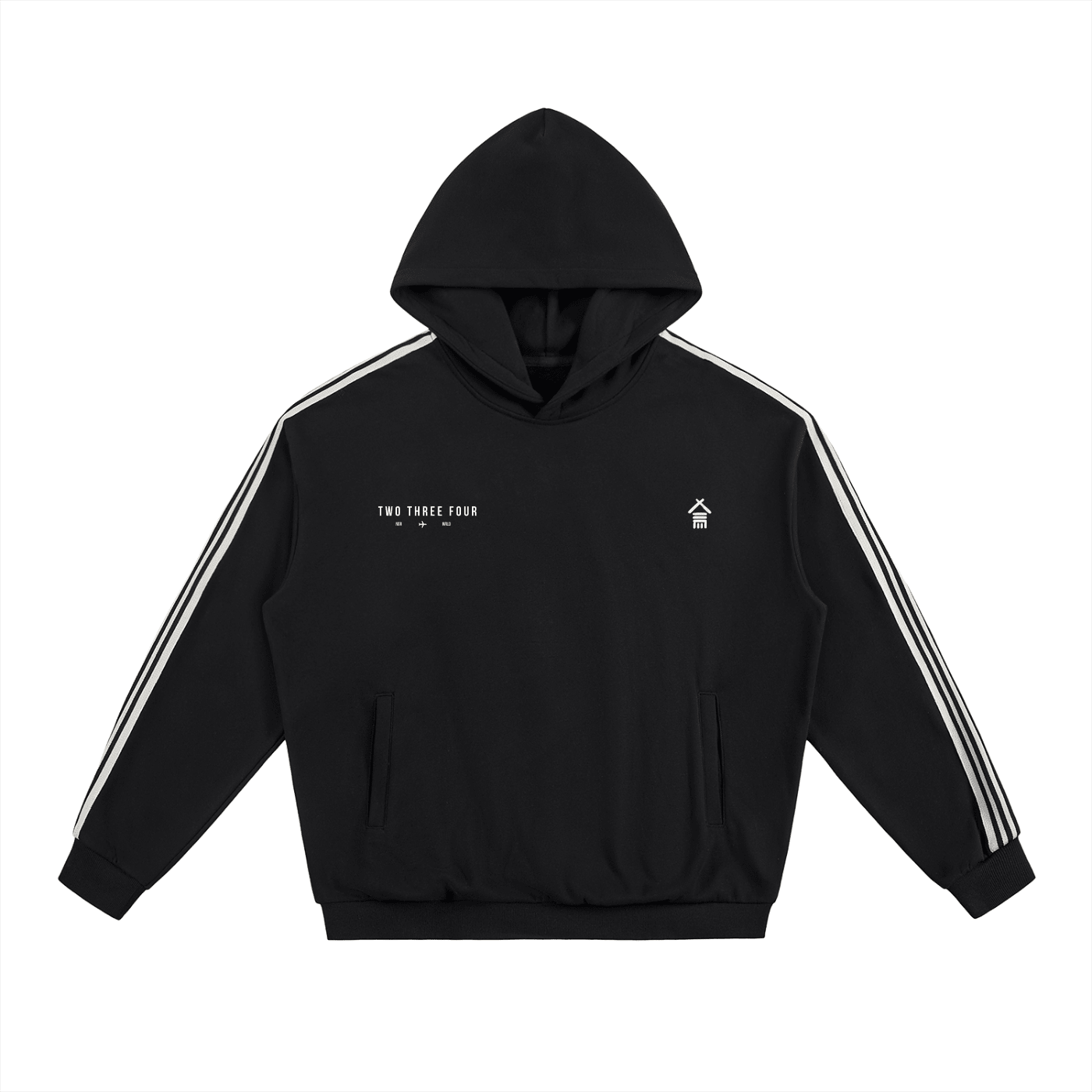 Travellers Club Side Stripe Drop - Shoulder Hoodie - | 234 Collectives