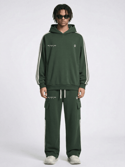 Travellers Club Side Stripe Drop - Shoulder Hoodie - | 234 Collectives