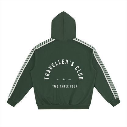 Travellers Club Side Stripe Drop - Shoulder Hoodie - | 234 Collectives