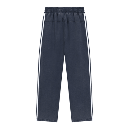 Traveller's Club Snow Washed Contrast Tape Sweatpants - | 234 Collectives