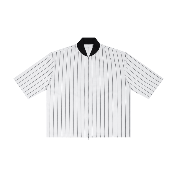 Unisex Striped Full - Zip Baseball Jersey - | 234 Collectives