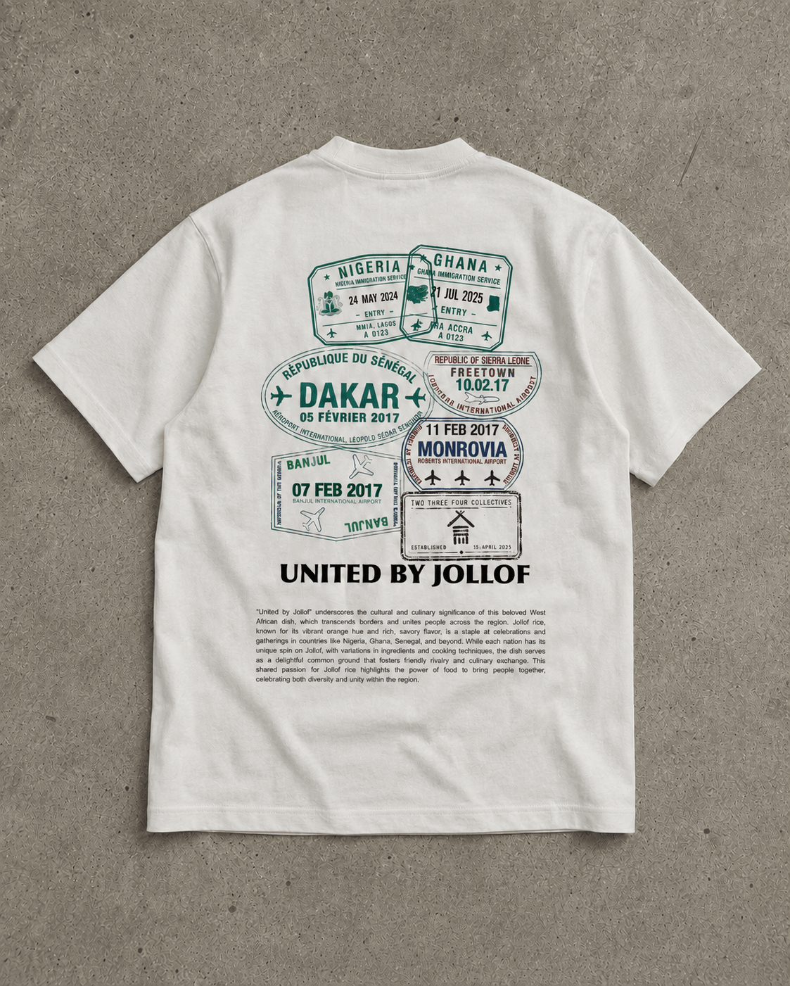 United by Jollof TShirt - | 234 Collectives