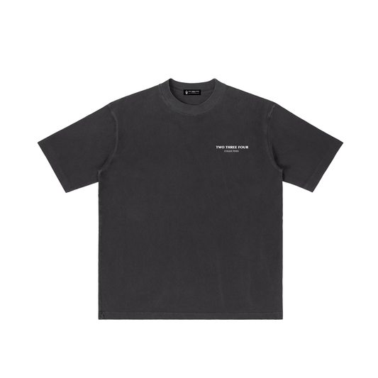 Vintage Wash Drop Shoulder T-shirt Black - | 234 Collectives