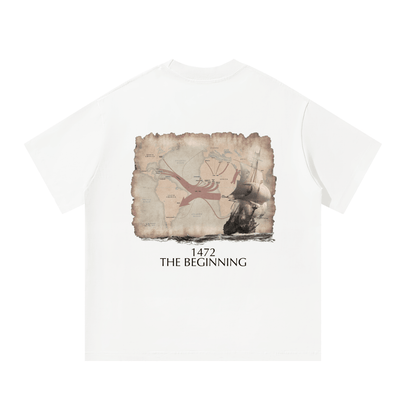 White Trade Route Unisex Oversized T-Shirt - | 234 Collectives