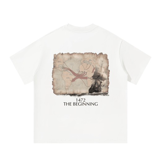White Trade Route Unisex Oversized T-Shirt - | 234 Collectives